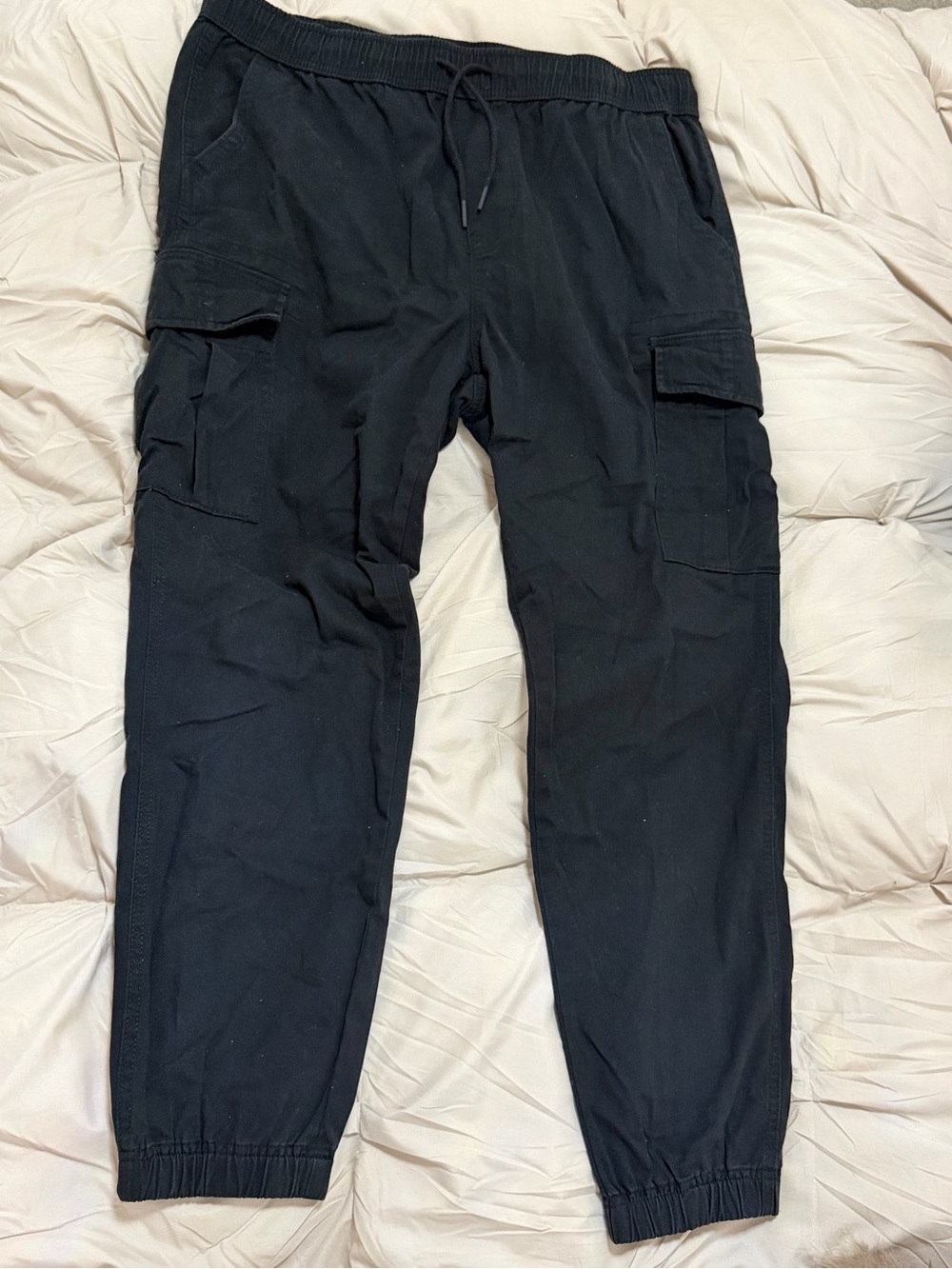 Men's Aeropostale Black Cargo Jogger Pants